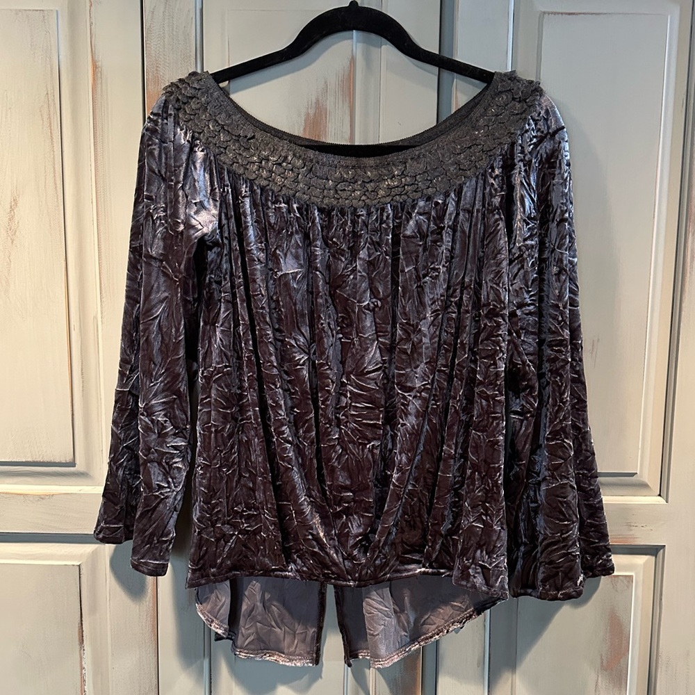 Lola & Sophie Crushed Velvet Top